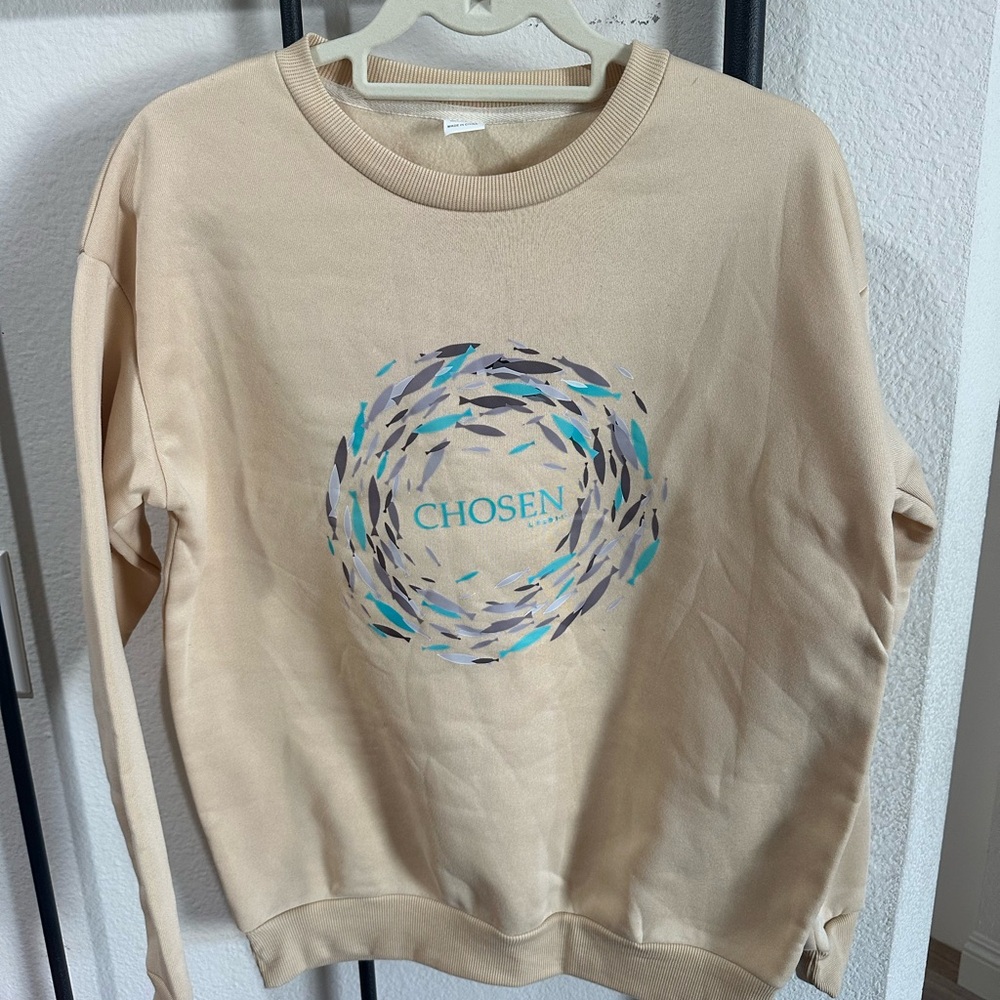 The Chosen Beige Graphic Sweatshirt